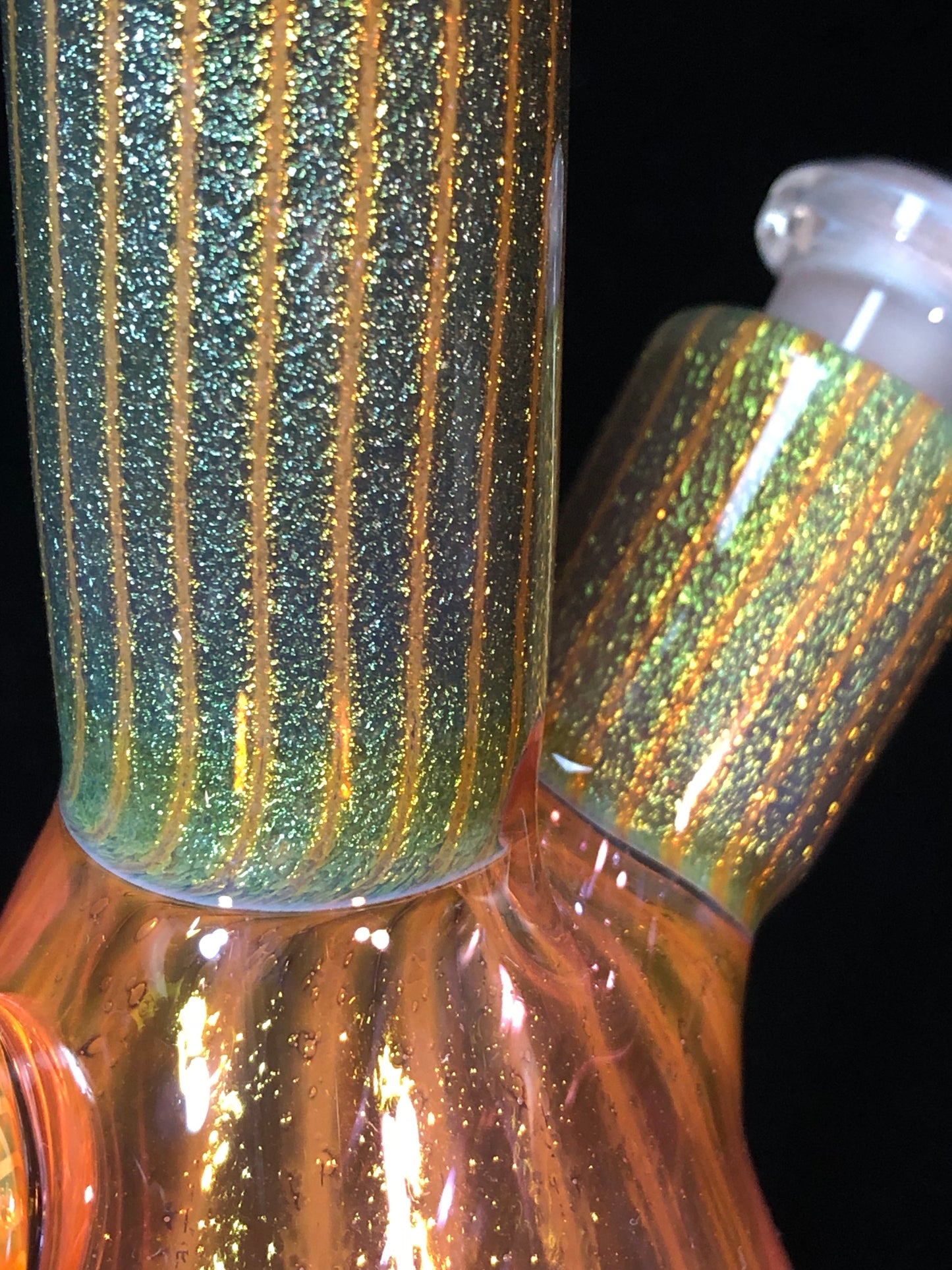 gold sparkle bottle